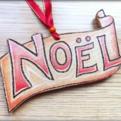 Wood Noel - wonderfully woodburnt Hand Crafted hanging decoration